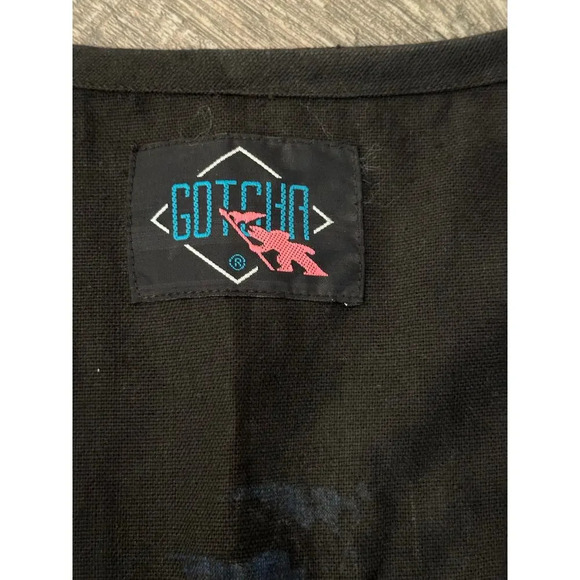 Gotcha 100% Cotton Striped Boho Casual Waistcoat Vest Size Small - Picture 5 of 7